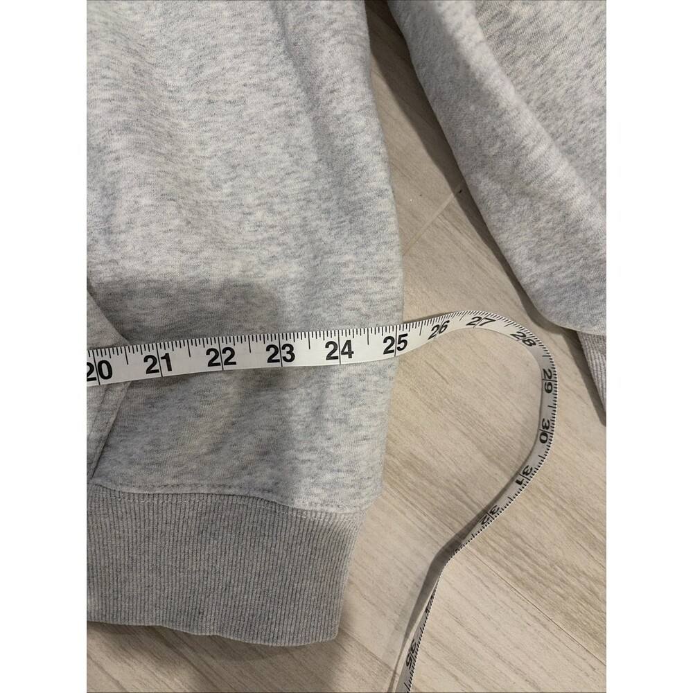 Parke OG Varsity Gray Fleece Pullover Hoodie Womens L/XL Oversized - Picture 6 of 7